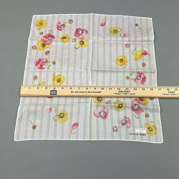 Hanae Mori Floral Handkerchief - Picture 4 of 4